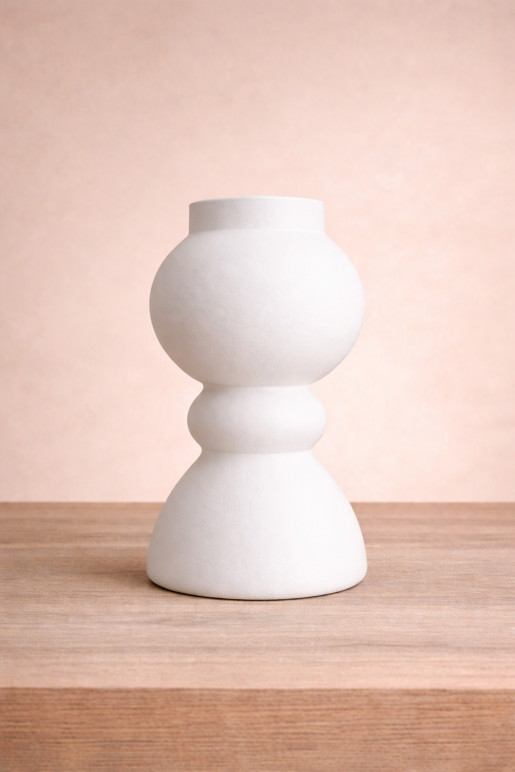 Matte White Sculptural Vase