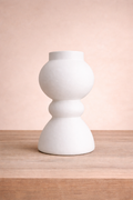 Matte White Sculptural Vase