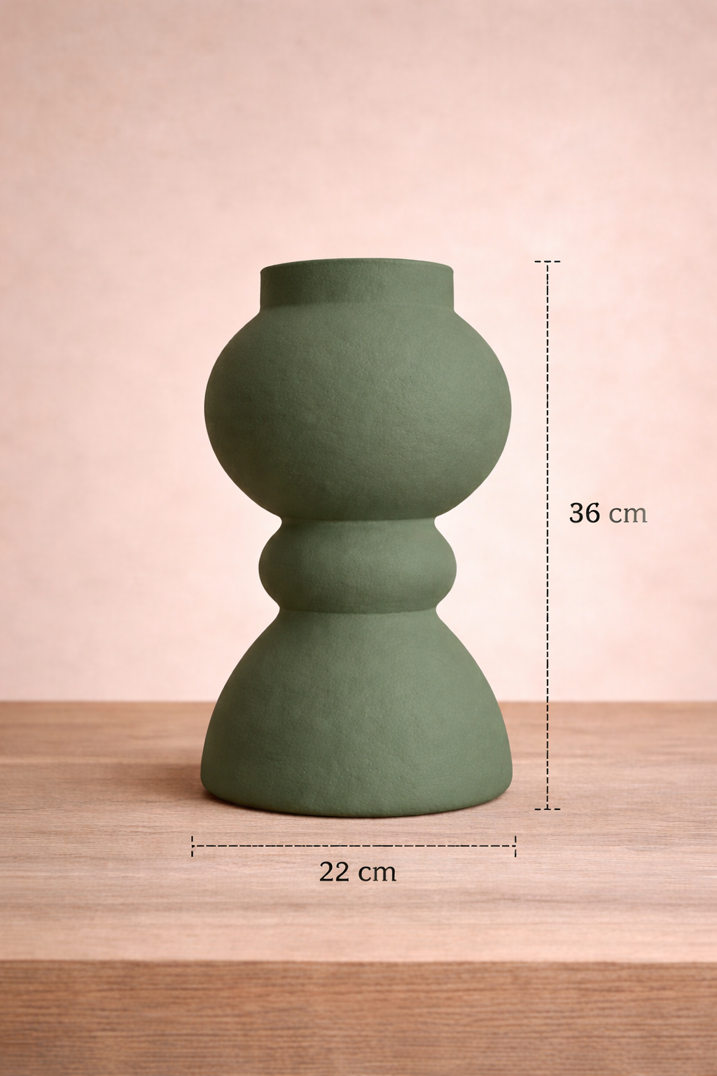 Sage Green Sculptural Vase