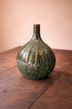 Handcrafted Decorative Ceramic Vase in Green