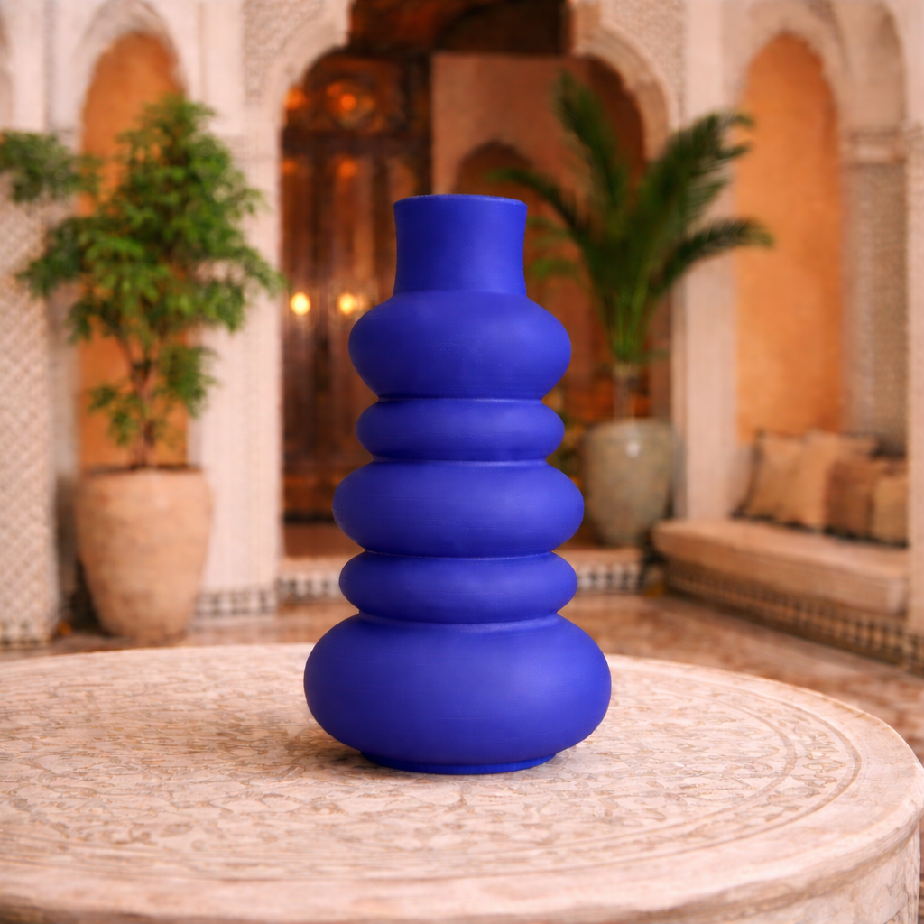 Majorelle Blue Sculptural Vase