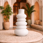 Matte White Sculptural Vase