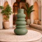 Sage Green Sculptural Vase