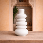 Matte White Sculptural Vase