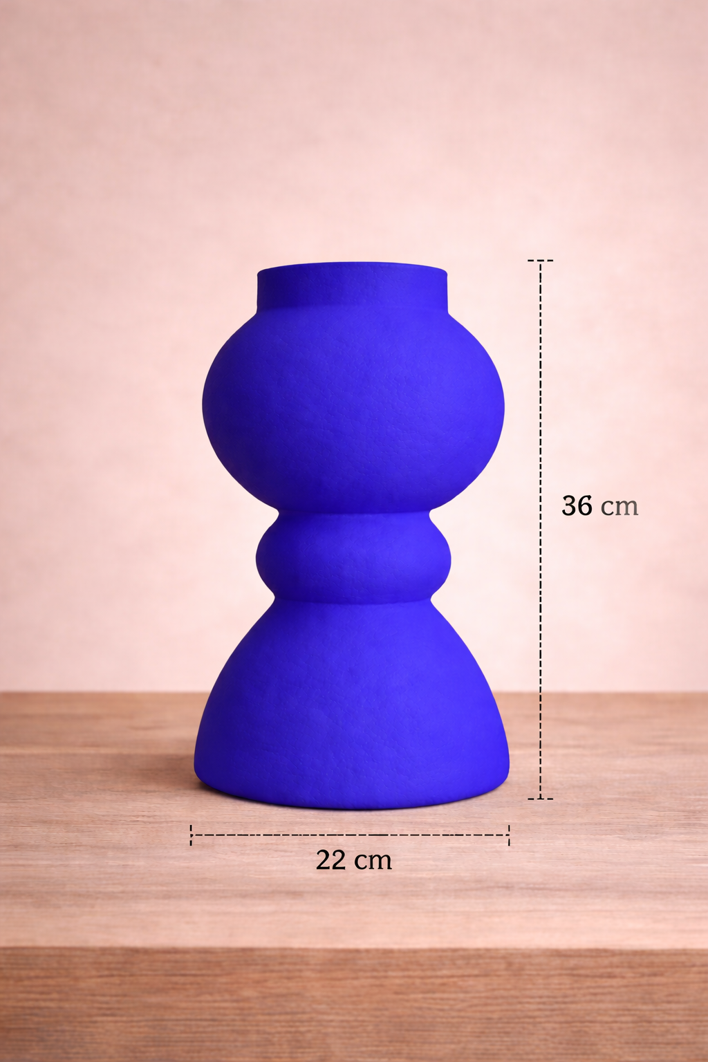 Majorelle Blue Sculptural Vase