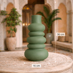 Sage Green Sculptural Vase