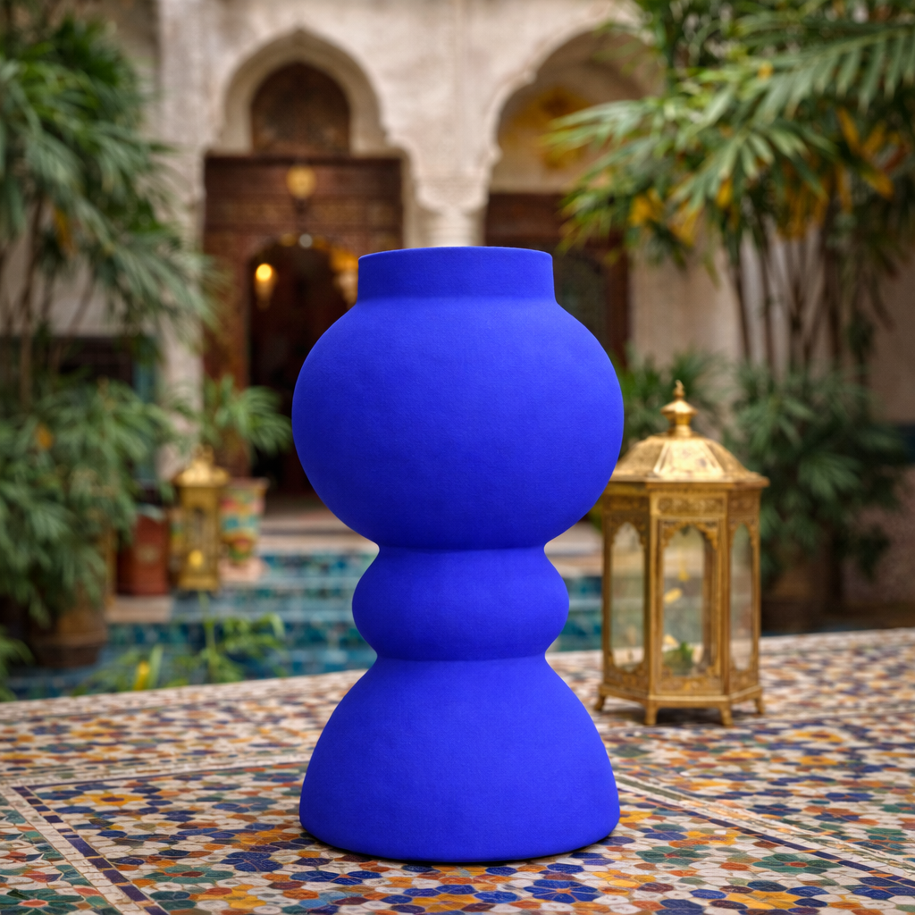Majorelle Blue Sculptural Vase