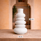 Matte White Sculptural Vase
